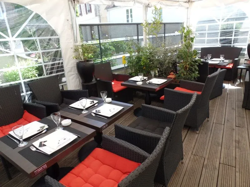 Terrasse sur le toit du Bulles Bazar