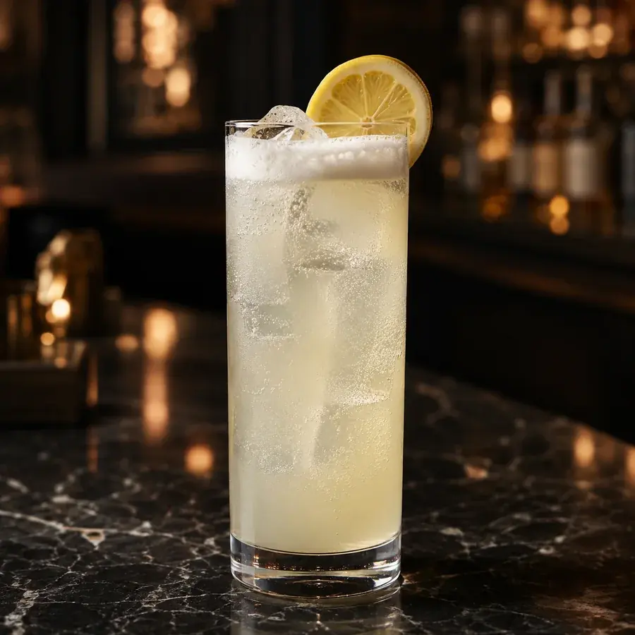 Gin Fizz — cocktail Bulles Bazar Argentan