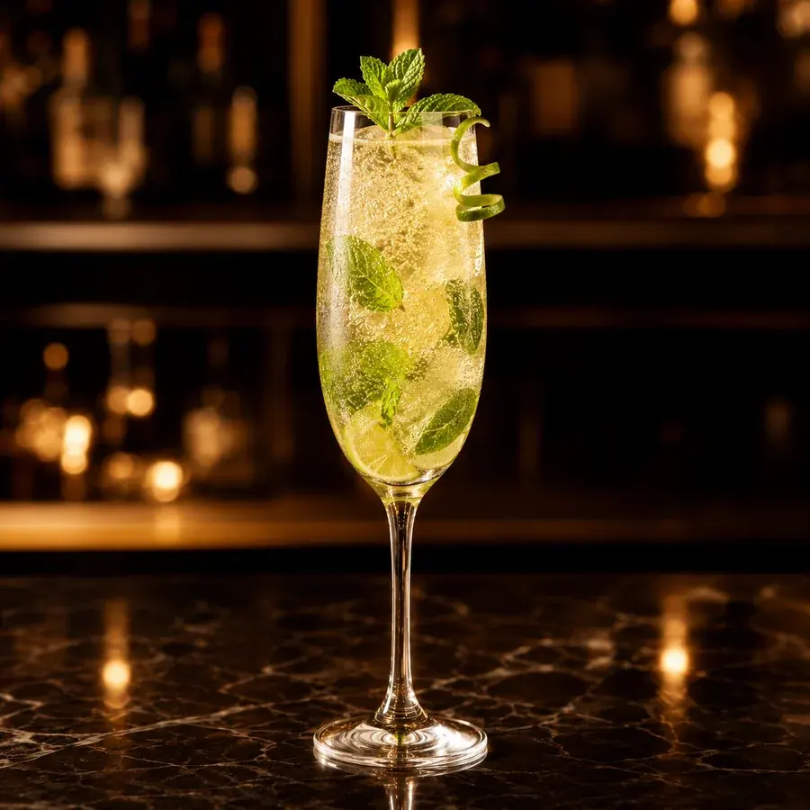 Cucumber Mint Spritz — cocktail Bulles Bazar Argentan