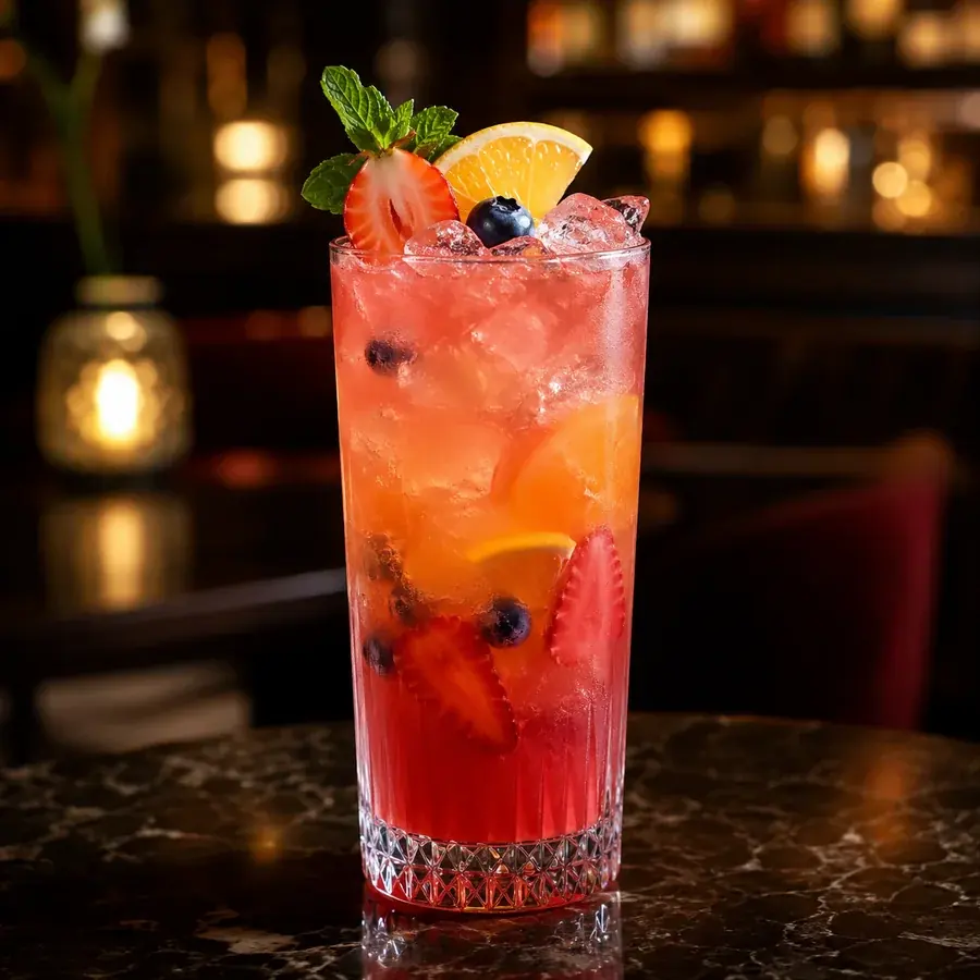 Berry Fizz — cocktail Bulles Bazar Argentan